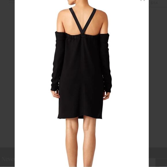 Tibi Black Off the Shoulder Mini Dress - Picture 3 of 10